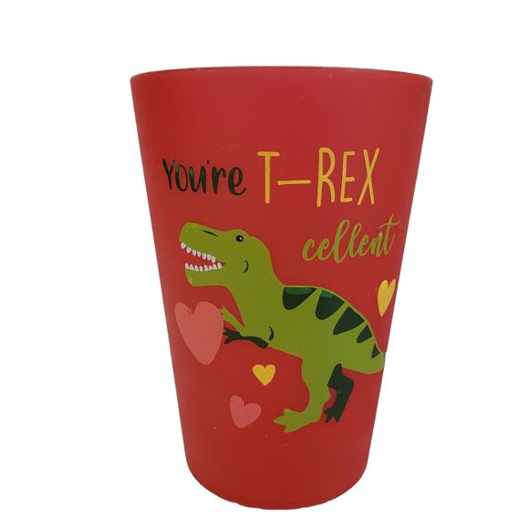 Dinosaur TREX Heart Cups Bundle 6 Cups You're TREXcellent Dino Table Decor - Picture 3 of 8